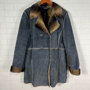 Marvin Richards Unisex Penny Lane Jacket Size XL Suede Leather Faux Fur
